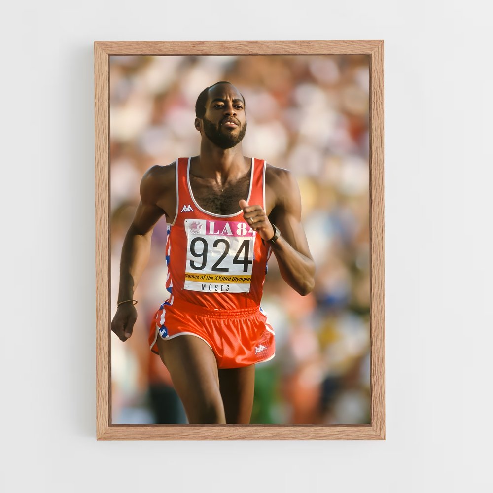 Poster Edwin de moses – affiche Athlétisme (vue 4)
